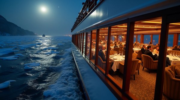 Dîner-croisière en hiver : vues nocturnes et confort à bord